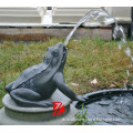 bronze outdoor garden frog fountain